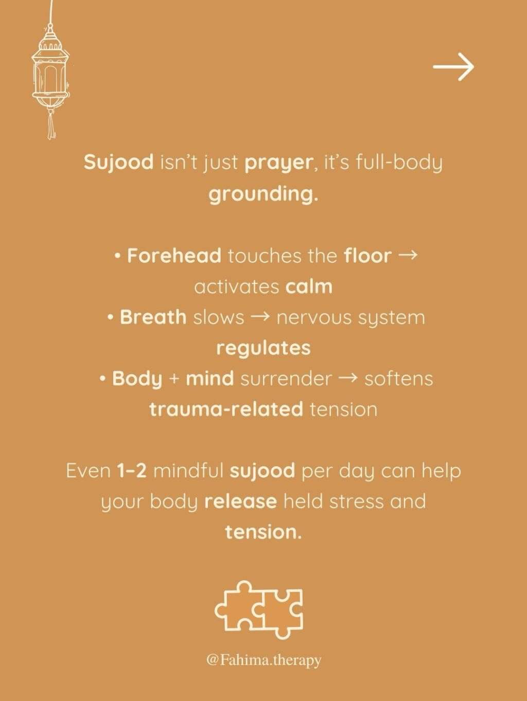 Instagram post from fahima.therapy. This post is in position 2.