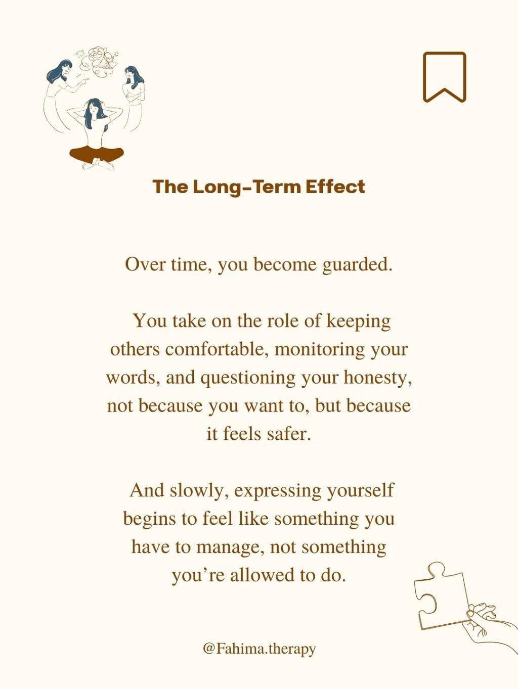 Instagram post from fahima.therapy. This post is in position 2.