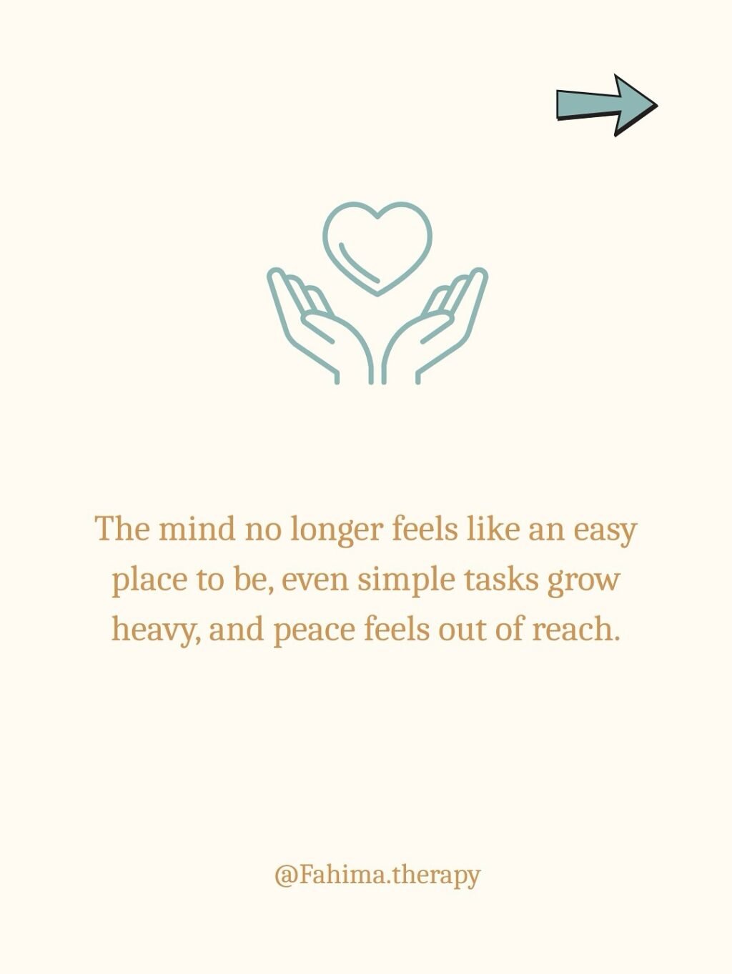 Instagram post from fahima.therapy. This post is in position 2.