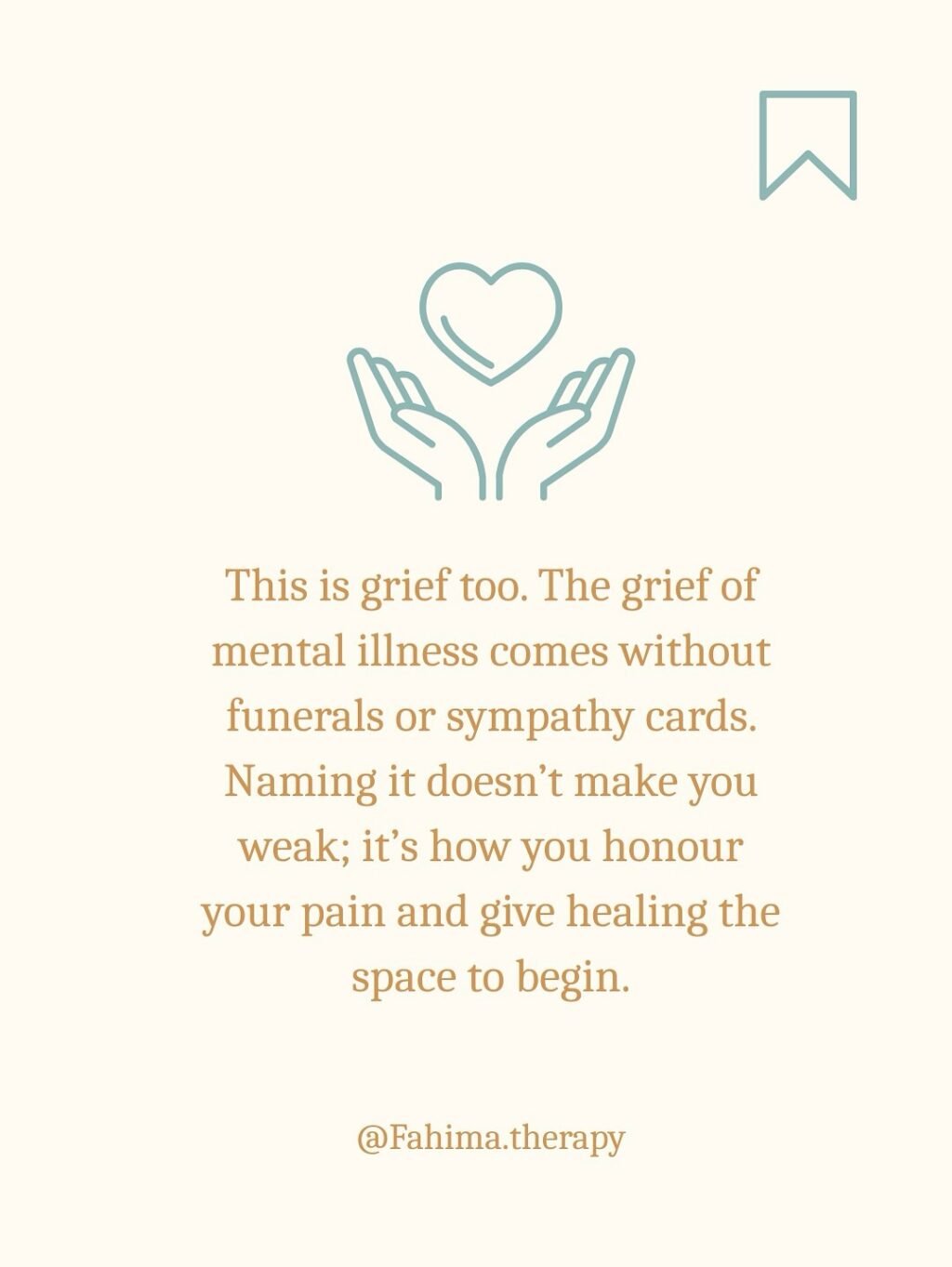Instagram post from fahima.therapy. This post is in position 4.