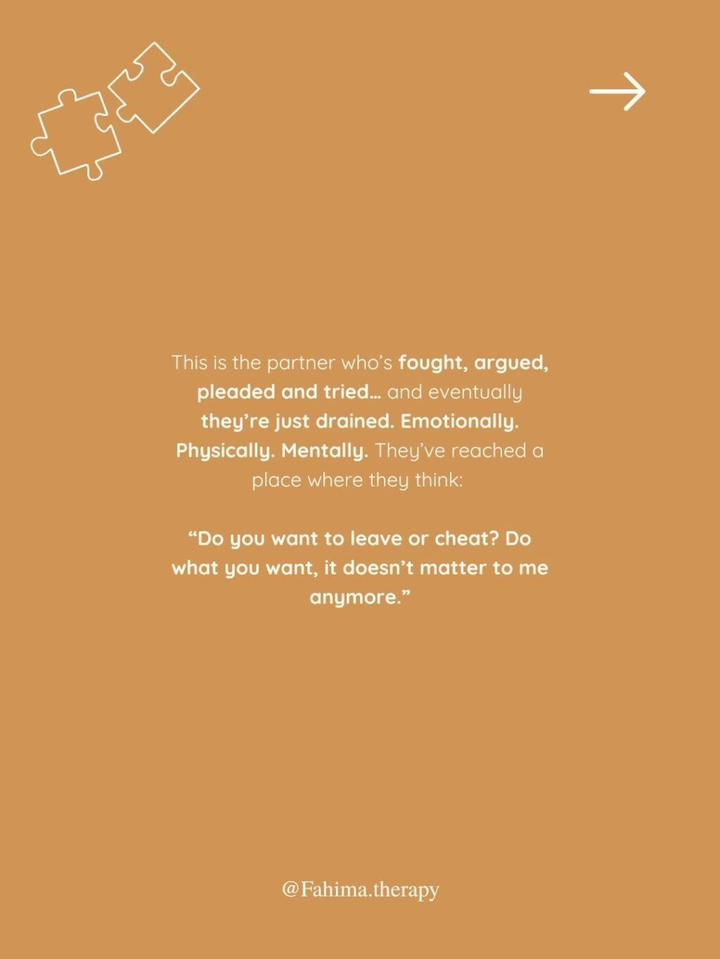 Instagram post from fahima.therapy. This post is in position 1.