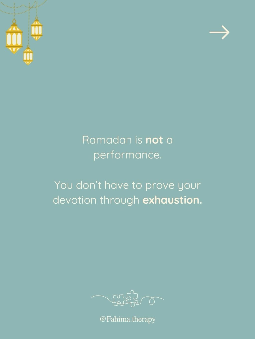 Instagram post from fahima.therapy. This post is in position 1.