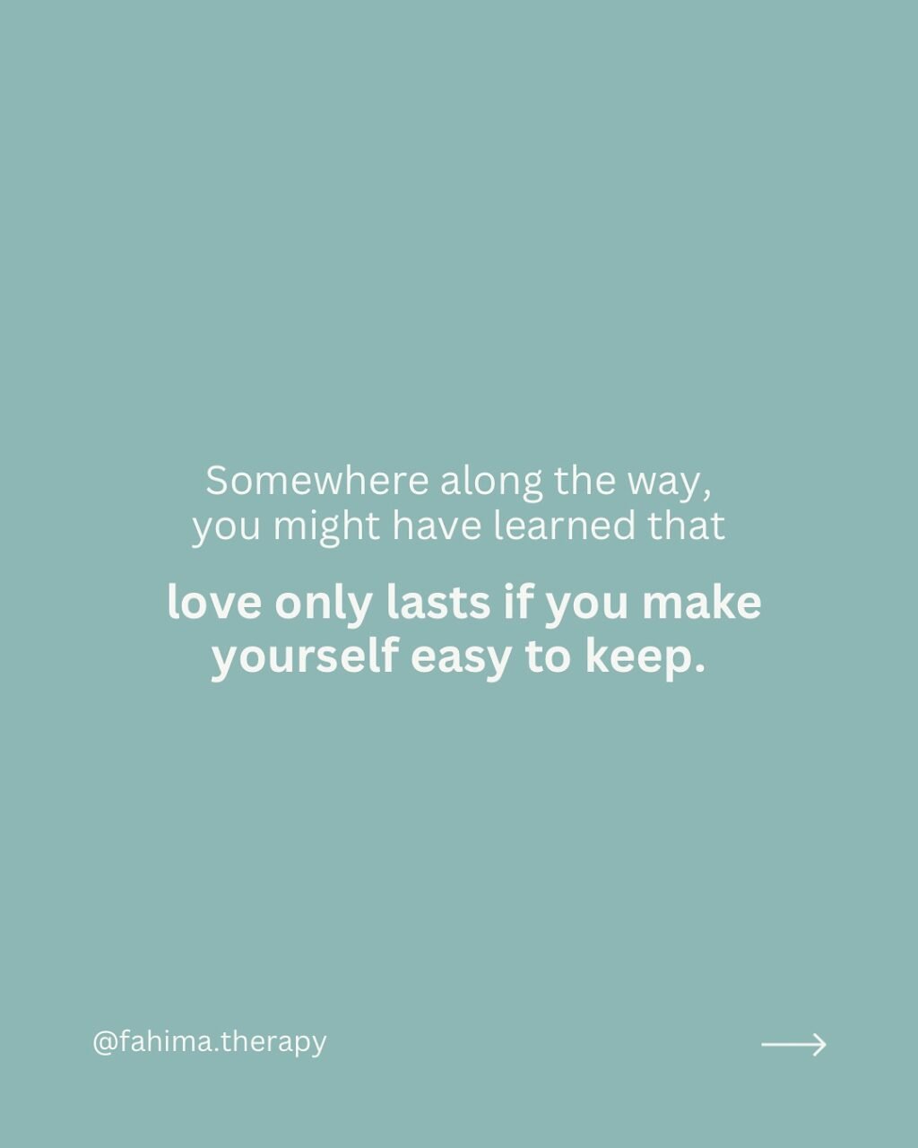 Instagram post from fahima.therapy. This post is in position 1.