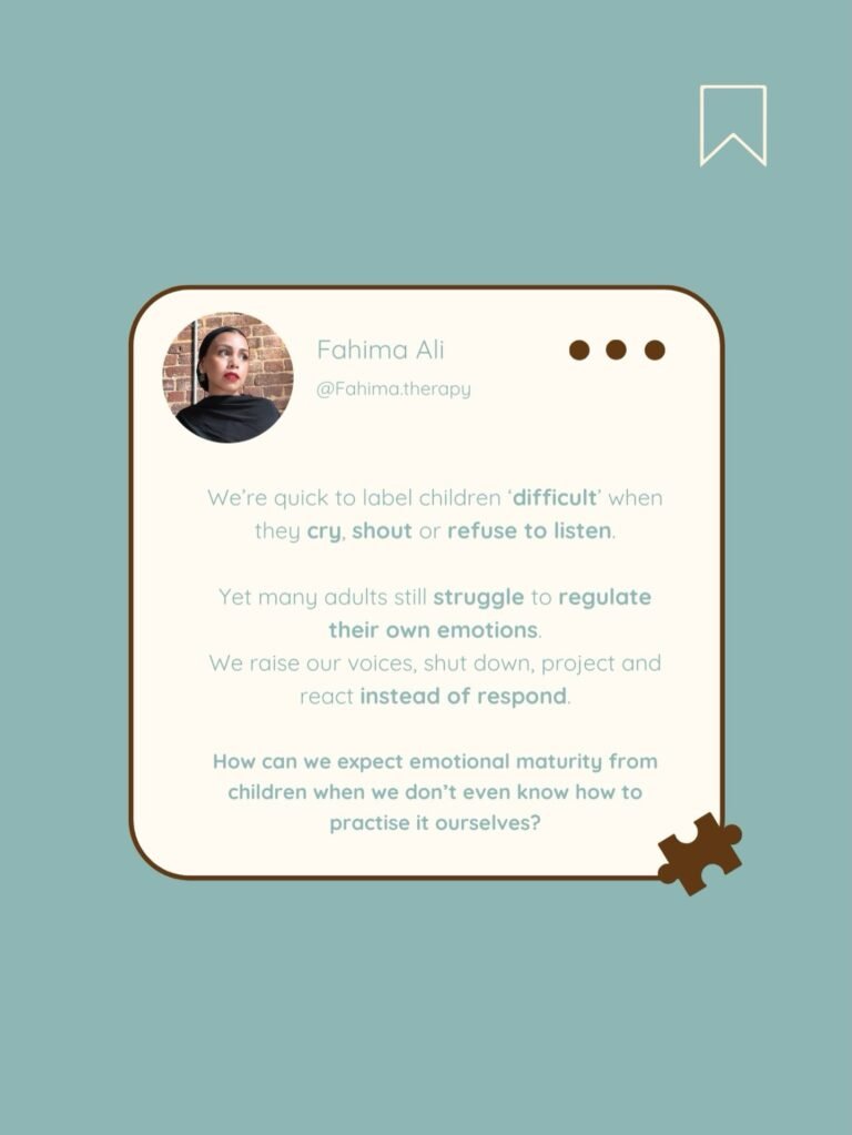 Instagram post from fahima.therapy. This post is in position 1.