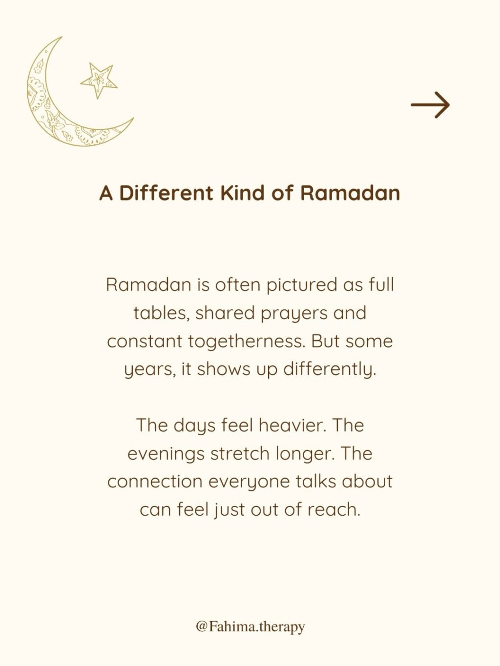 Instagram post from fahima.therapy. This post is in position 0.