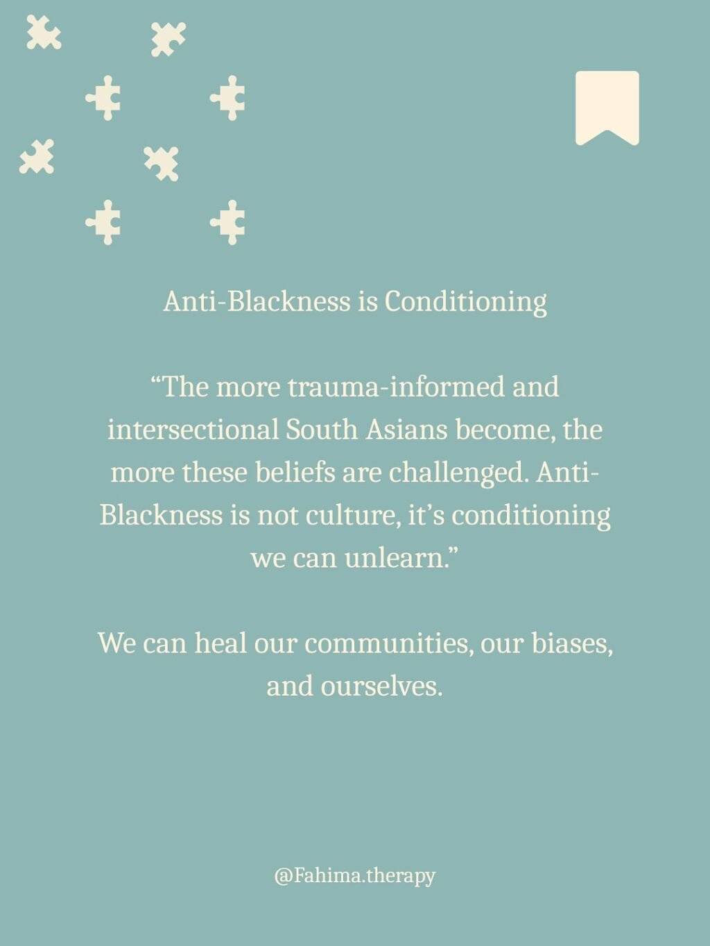 Instagram post from fahima.therapy. This post is in position 6.