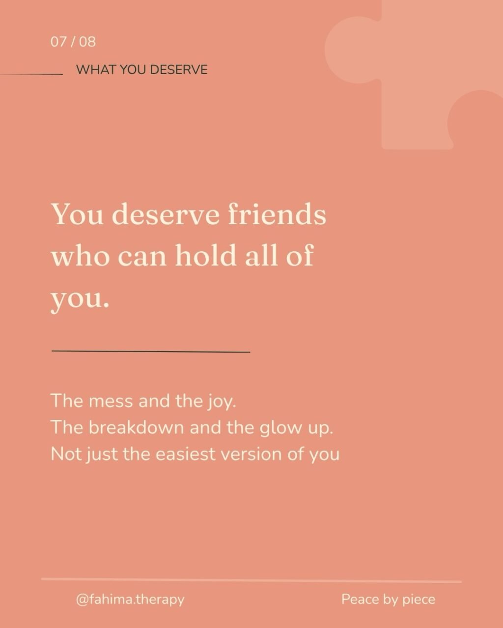 Instagram post from fahima.therapy. This post is in position 6.