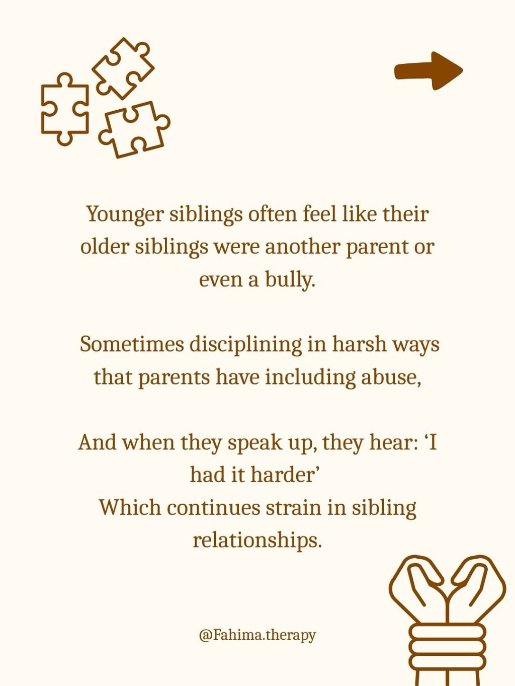 Instagram post from fahima.therapy. This post is in position 2.